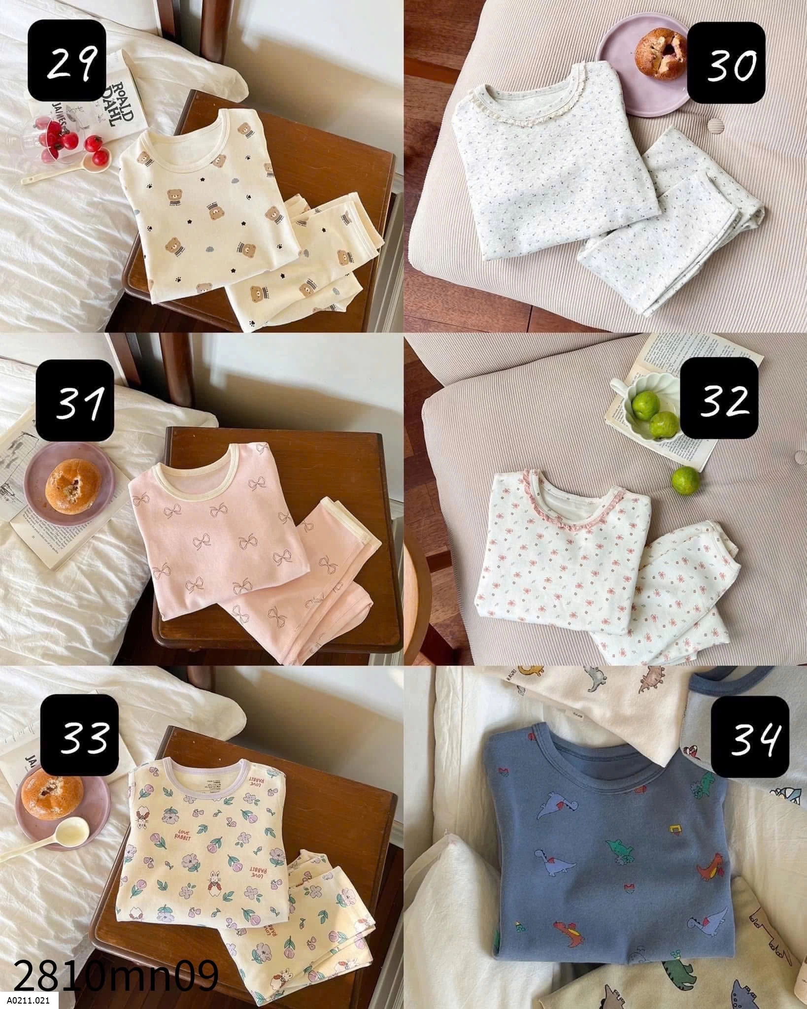 BỘ MẶC NHÀ DÀI TAY HÃNG AMBBKID   Giá sỉ SIZE 80-150 : 120k/1b Size 160:  140k/1b