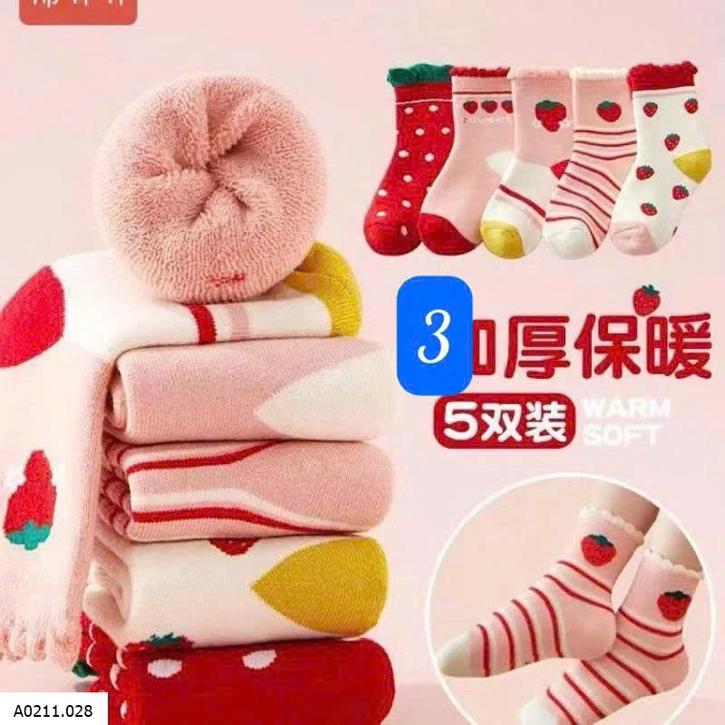 SET 10 ĐÔI TẤT DÀY BÉ   Giá sỉ 73k/set 10 đôi