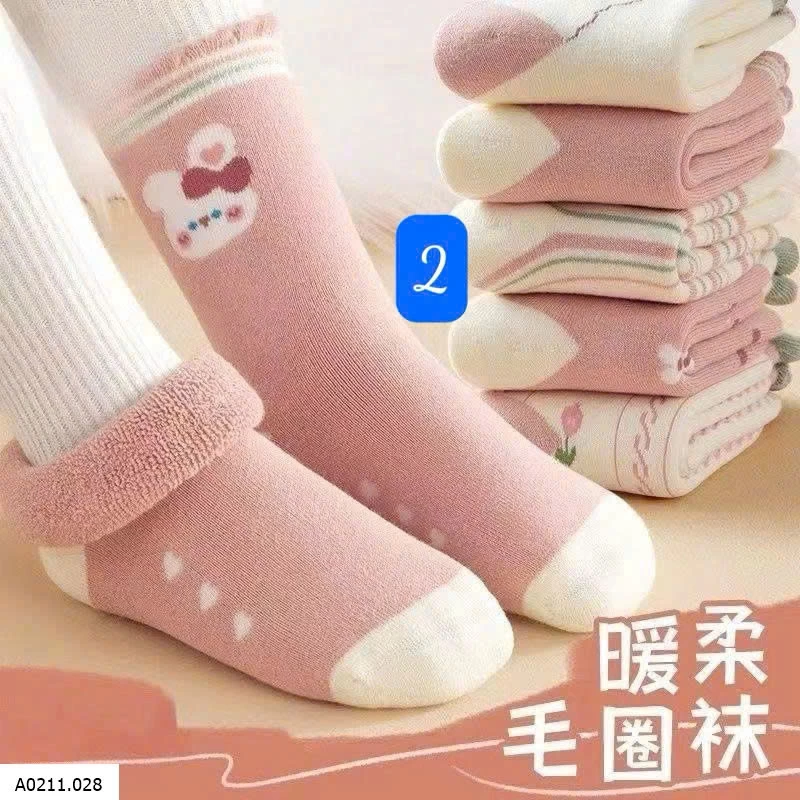 SET 10 ĐÔI TẤT DÀY BÉ   Giá sỉ 73k/set 10 đôi