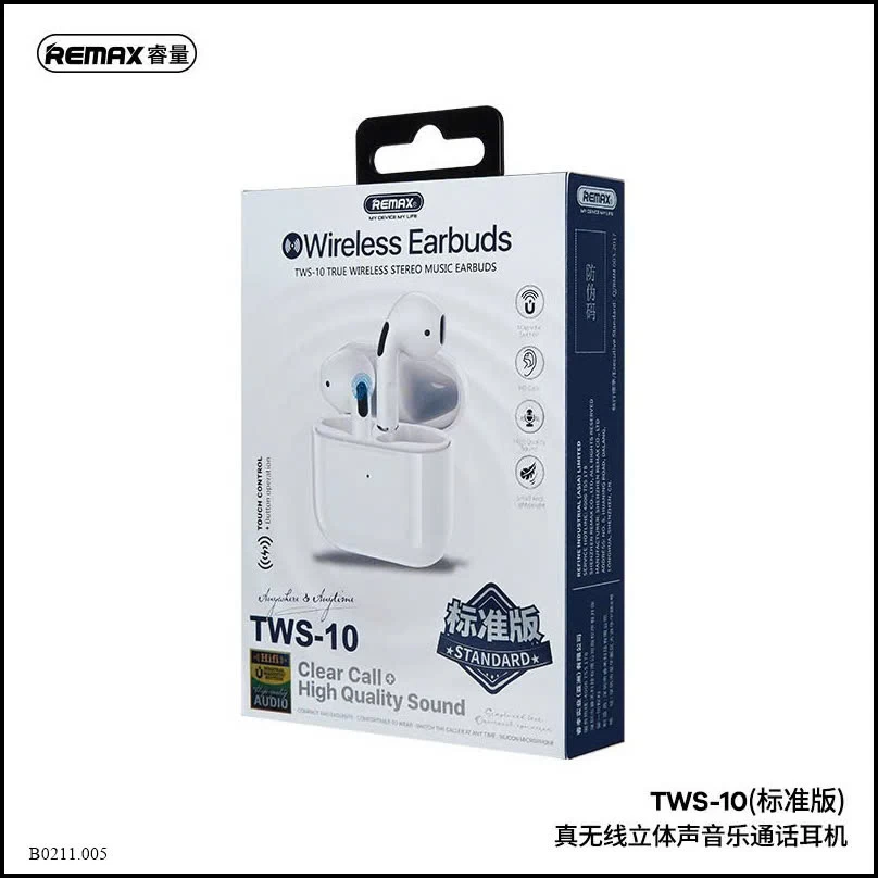 TAI NGHE KHÔNG DÂY REMAX TWS 10i   Giá sỉ 208k