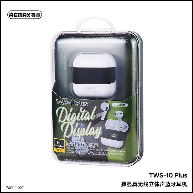 TAI NGHE KHÔNG DÂY REMAX TWS 10i   Giá sỉ 208k