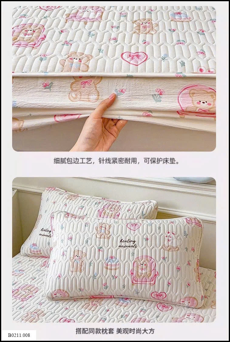 GA TRẢI GIƯỜNG TRẦN BÔNG  Giá sỉ 150*200: 215k 180*200: 245k 200*230: 275k