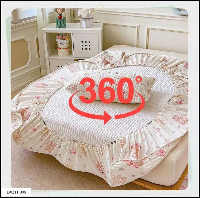 GA TRẢI GIƯỜNG TRẦN BÔNG  Giá sỉ 150*200: 215k 180*200: 245k 200*230: 275k