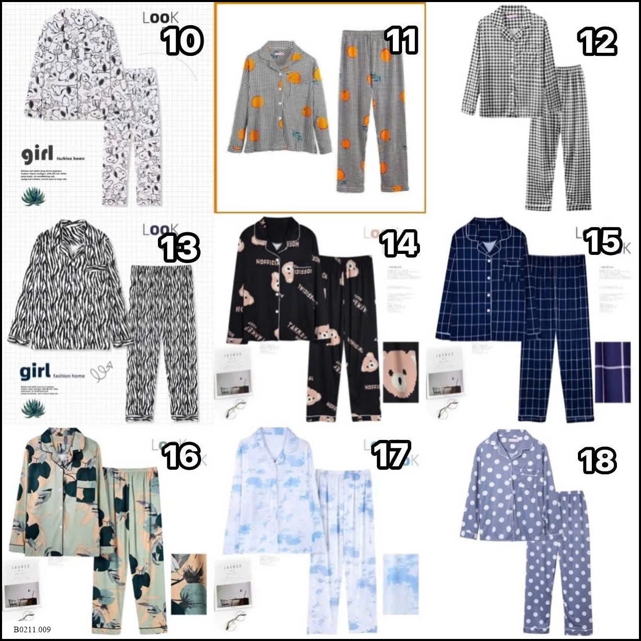Bộ pijama #LOOK_BOOK  Giá sỉ 101k