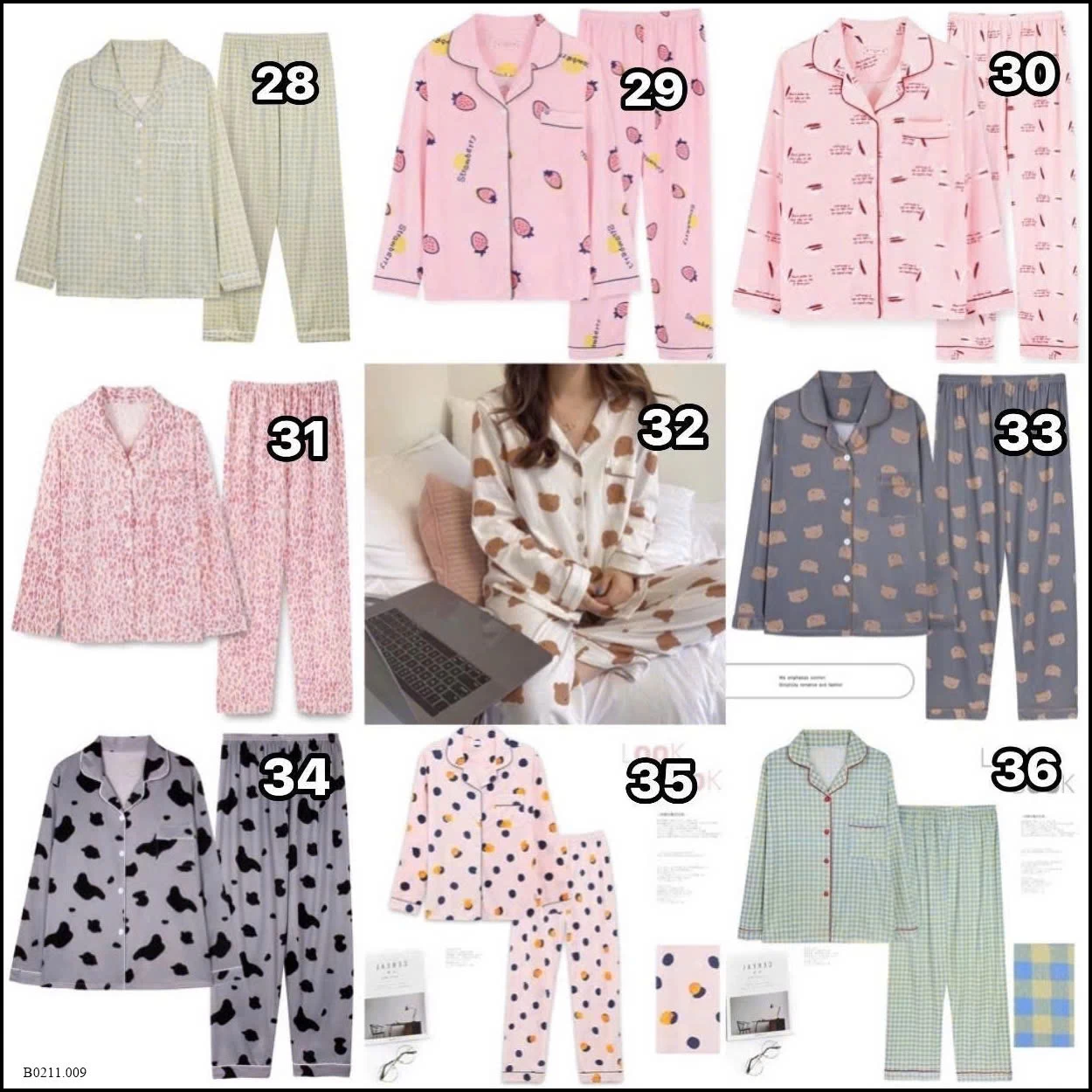 Bộ pijama #LOOK_BOOK  Giá sỉ 101k