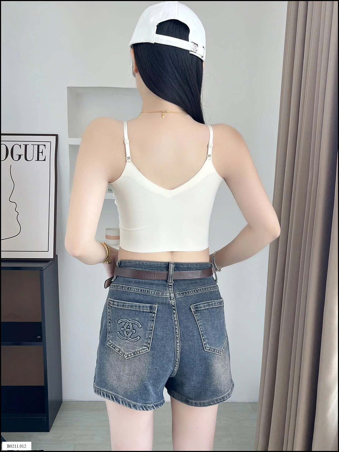 Áo hai dây ren cổ chữ V  Giá sỉ 65k/1c