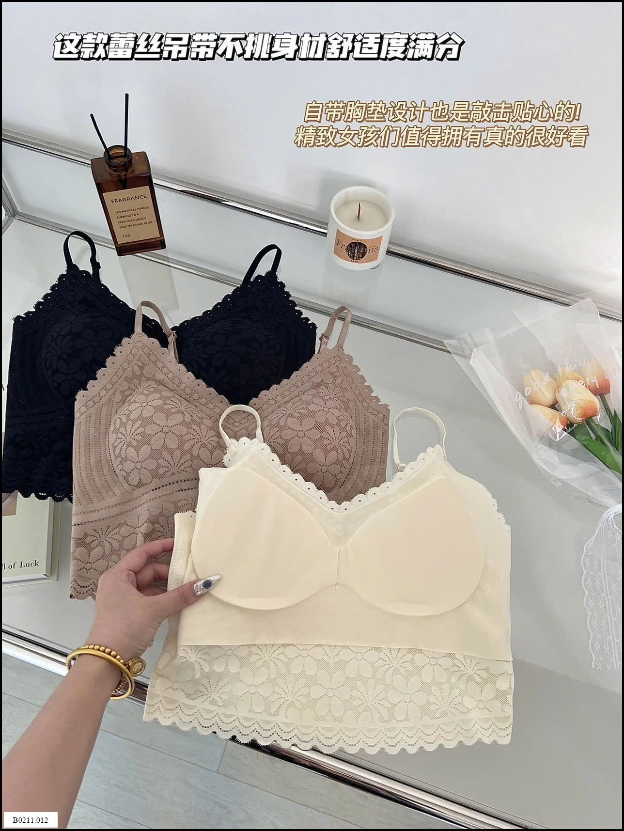 Áo hai dây ren cổ chữ V  Giá sỉ 65k/1c