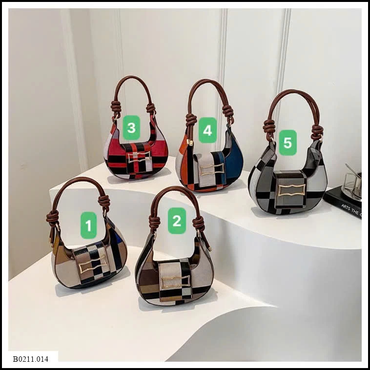 TÚI KẸP NÁCH NỮ PHỐI HỌA TIẾT ĐAN XEN  Giá sỉ 89k