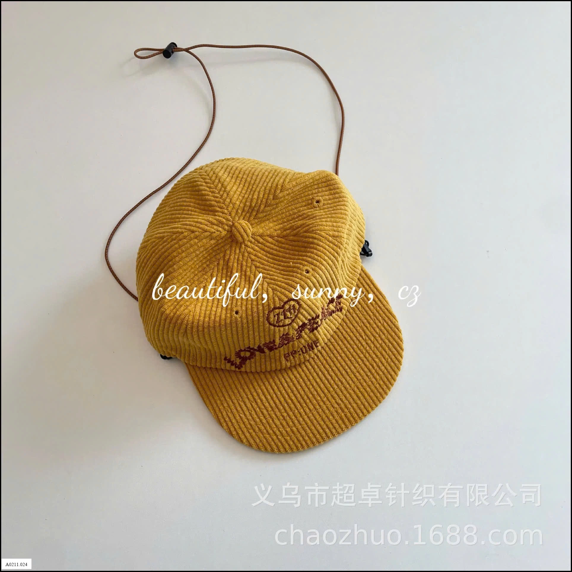 MŨ KẾT NHUNG THÊU CHỮ TÁN RỘNG   Giá sỉ 95k