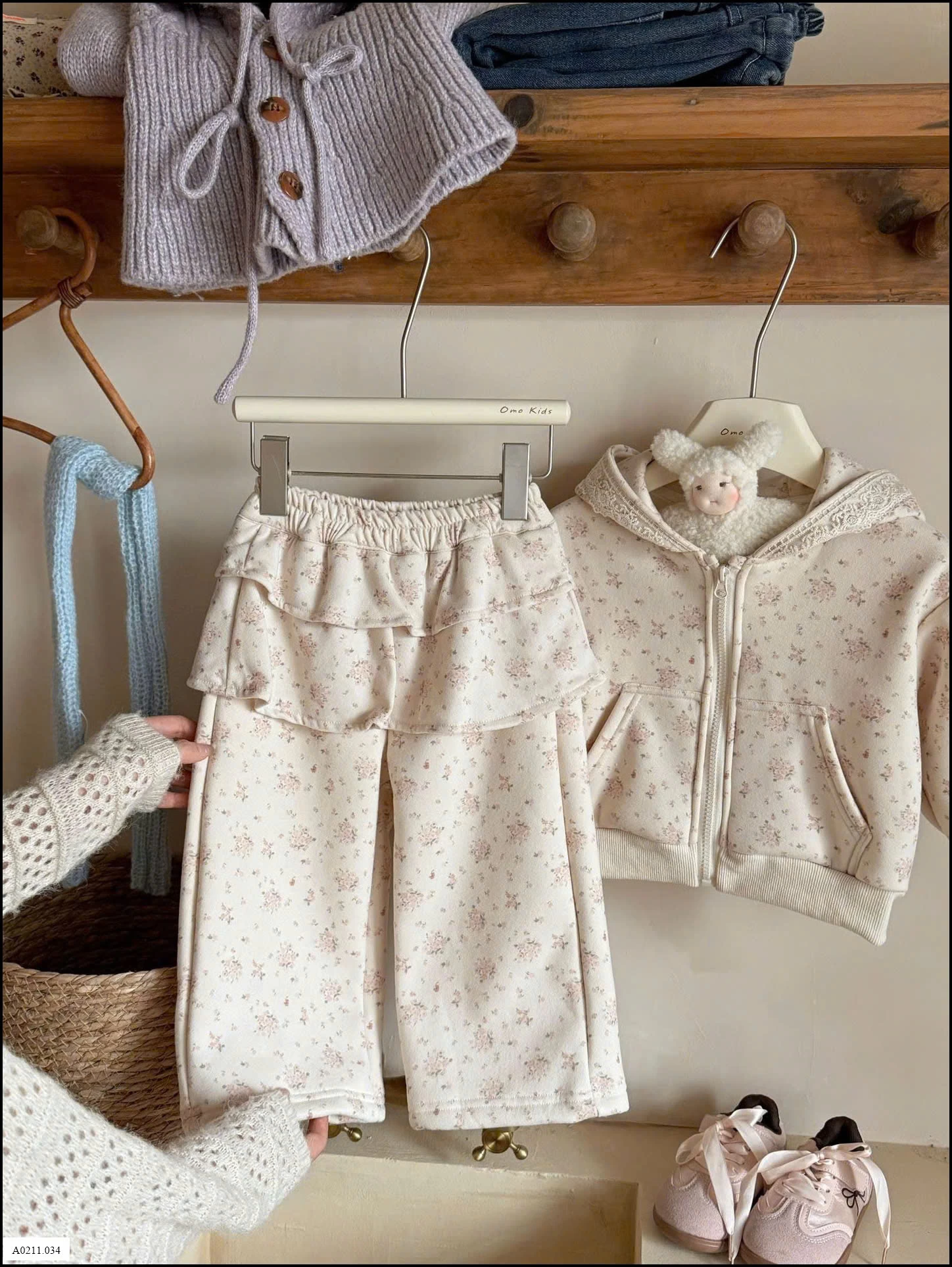 BỘ NỈ HOA CHO BÉ  Giá sỉ 325k