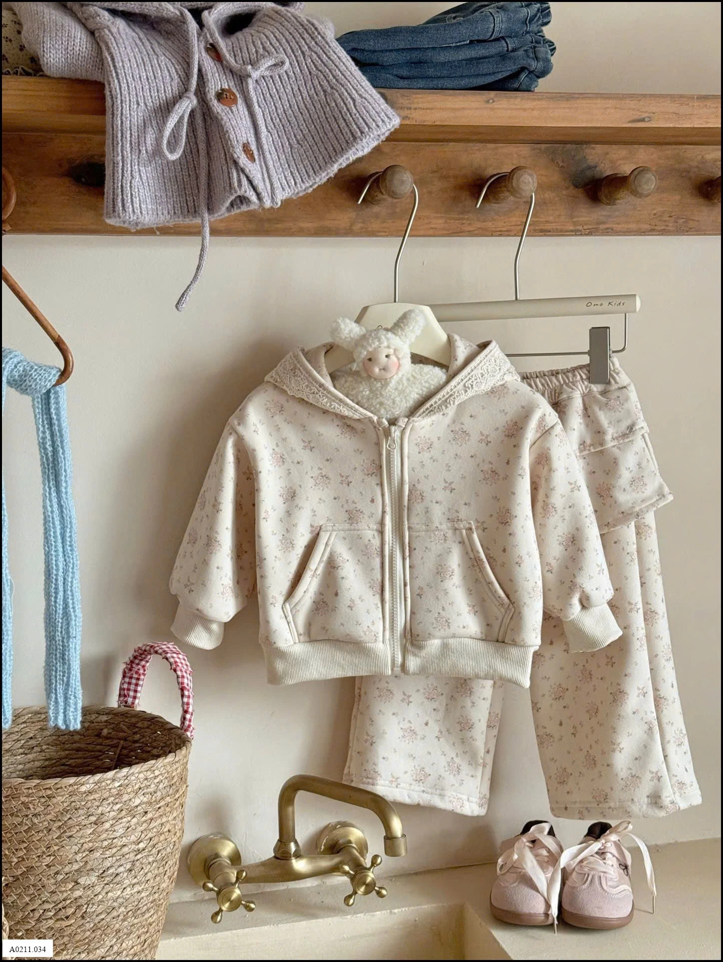 BỘ NỈ HOA CHO BÉ  Giá sỉ 325k