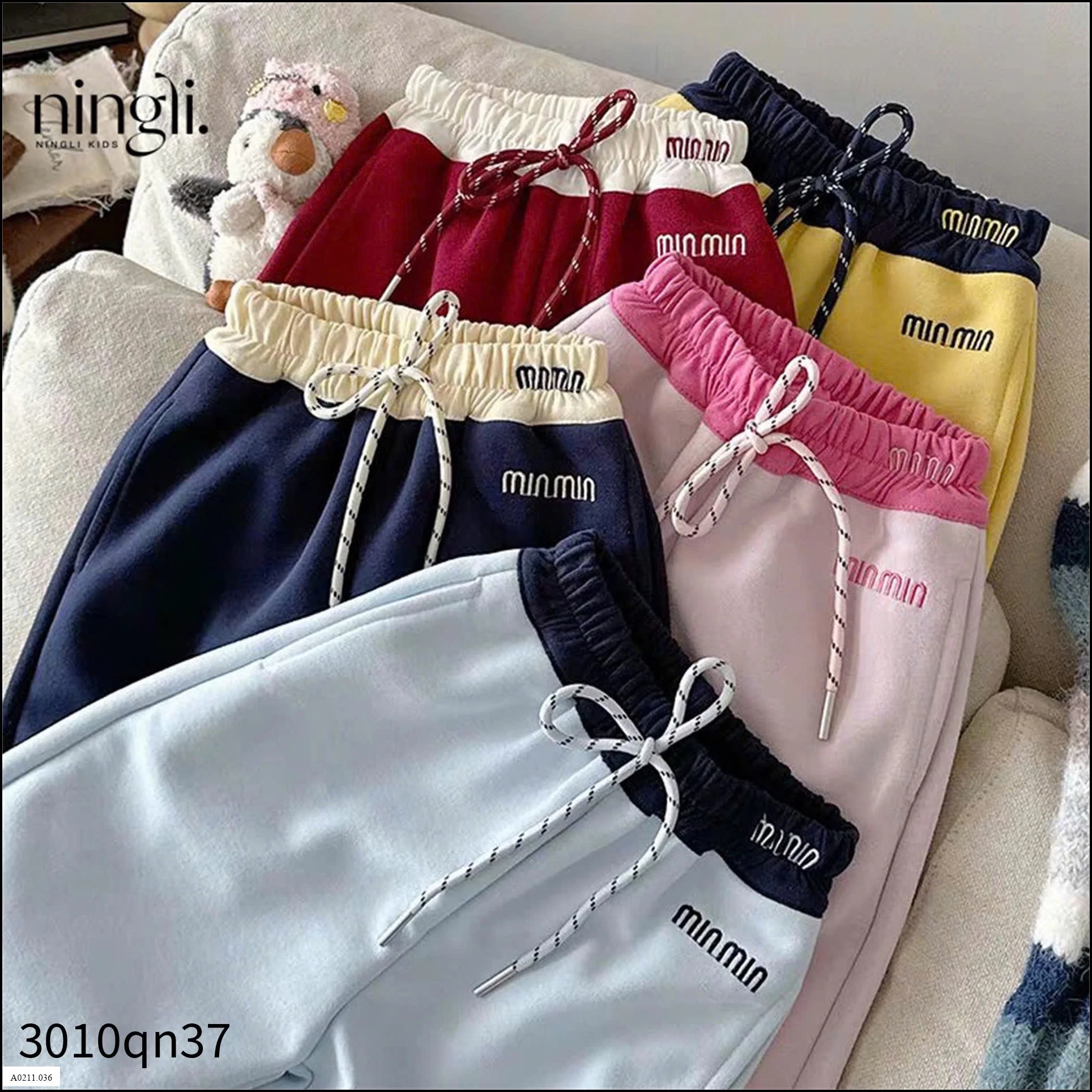 QUẦN NỈ PHỐI CẠP MINMIN HÃNG NINGLI   Giá sỉ 130k