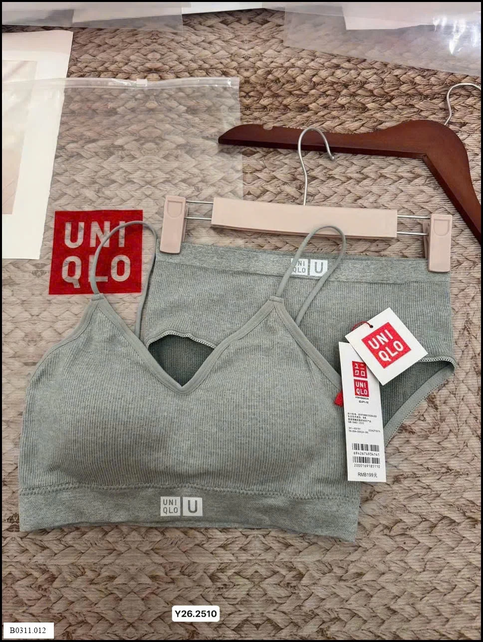 SET UNI bra + chip cotton UNI Giá sỉ 75k/bộ