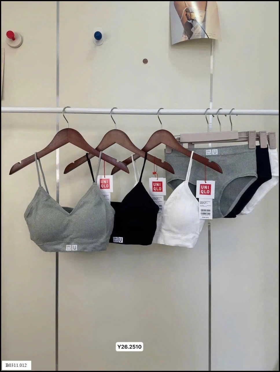 SET UNI bra + chip cotton UNI Giá sỉ 75k/bộ