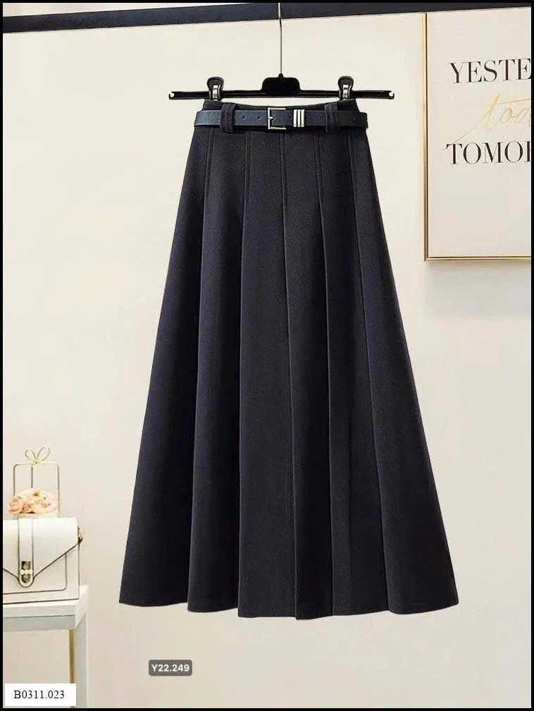 Chân váy xếp ly len Giá sỉ 176k