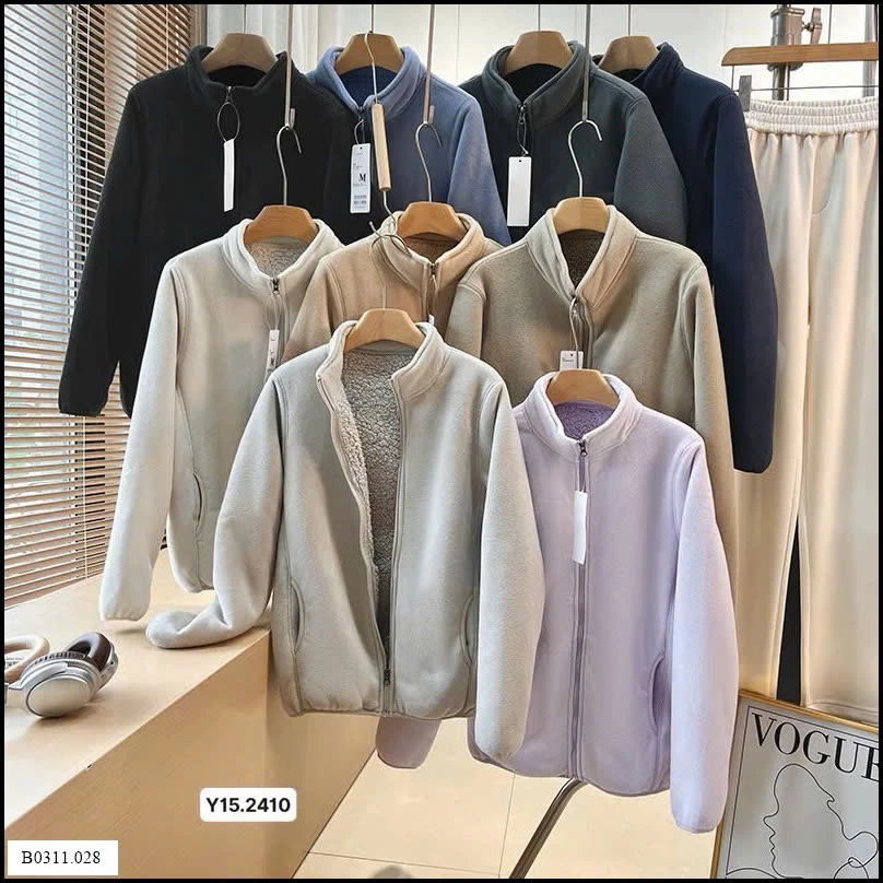 Áo khoác nỉ lót lông cừu Giá sỉ 210k