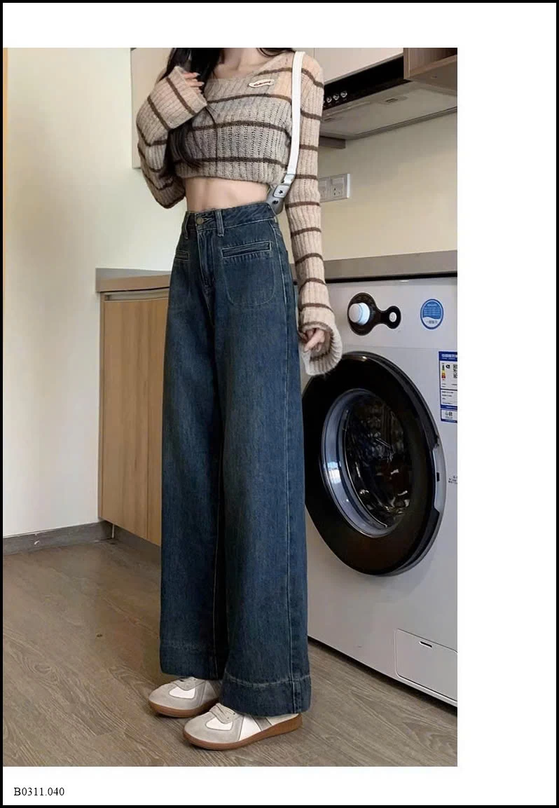 QUẦN JEAN ỐNG SUÔNG NỮ Giá sỉ 170k