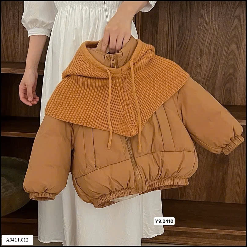 ÁO PHAO PHAO KÈM MŨ LEN CHO BÉ Giá sỉ 265k