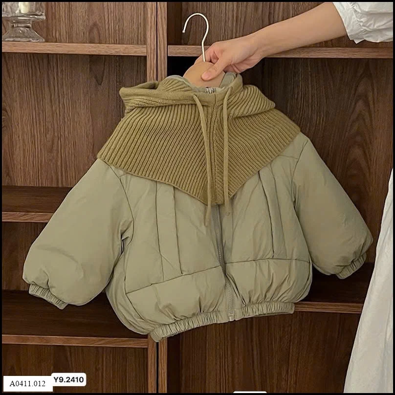 ÁO PHAO PHAO KÈM MŨ LEN CHO BÉ Giá sỉ 265k