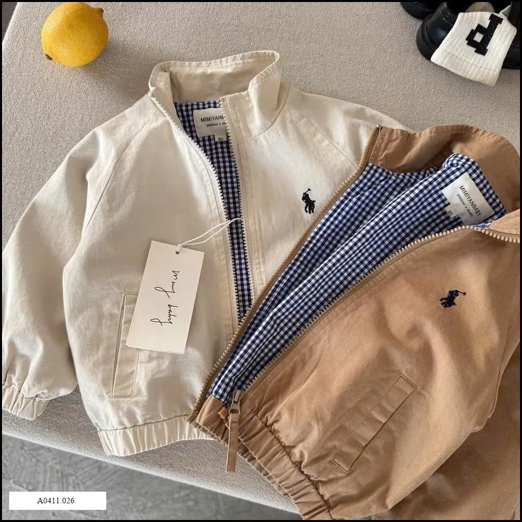 ÁO KHOÁC KAKI 2 LỚP THÊU NGỰA  Giá sỉ 185k