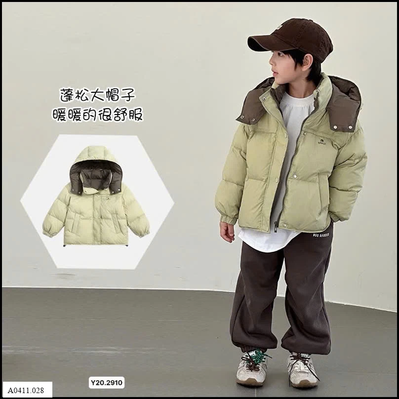 ÁO KHOÁC LÔNG VŨ TRẺ EM ELEPHANT  Giá sỉ 310k