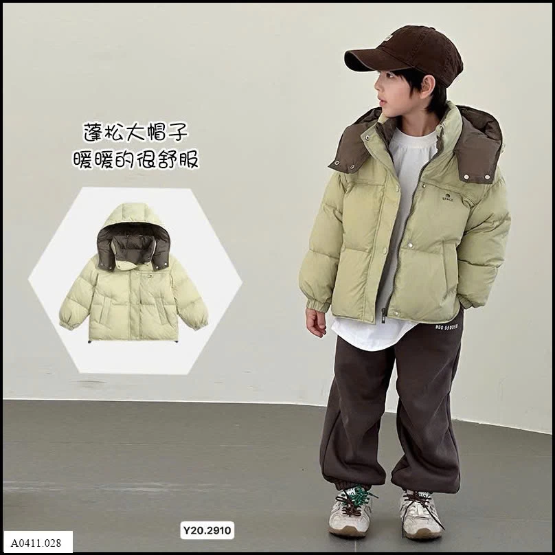 ÁO KHOÁC LÔNG VŨ TRẺ EM ELEPHANT  Giá sỉ 310k