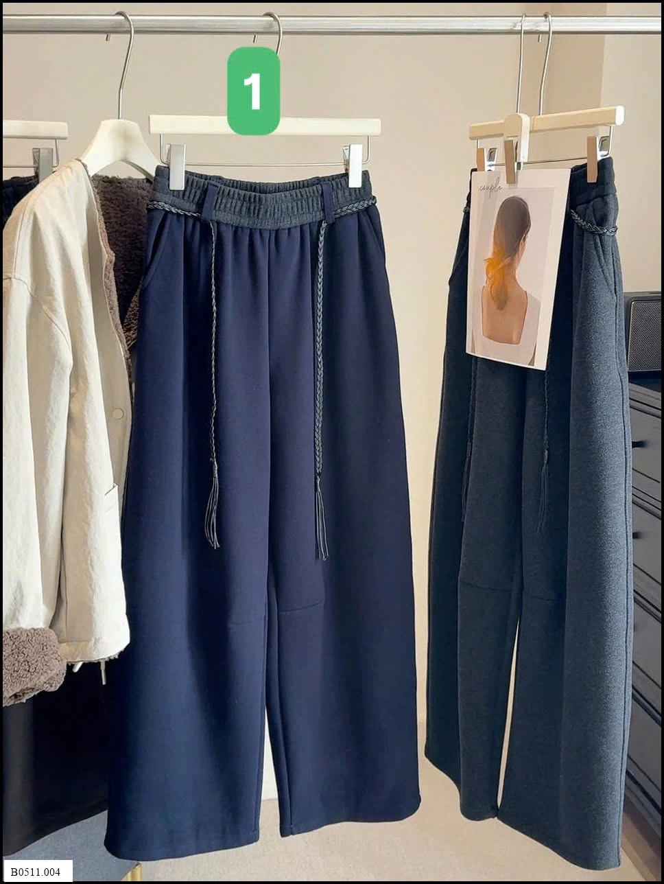 QUẦN NỈ SUÔNG PHỐI CẠP ANNA Giá sỉ 215k