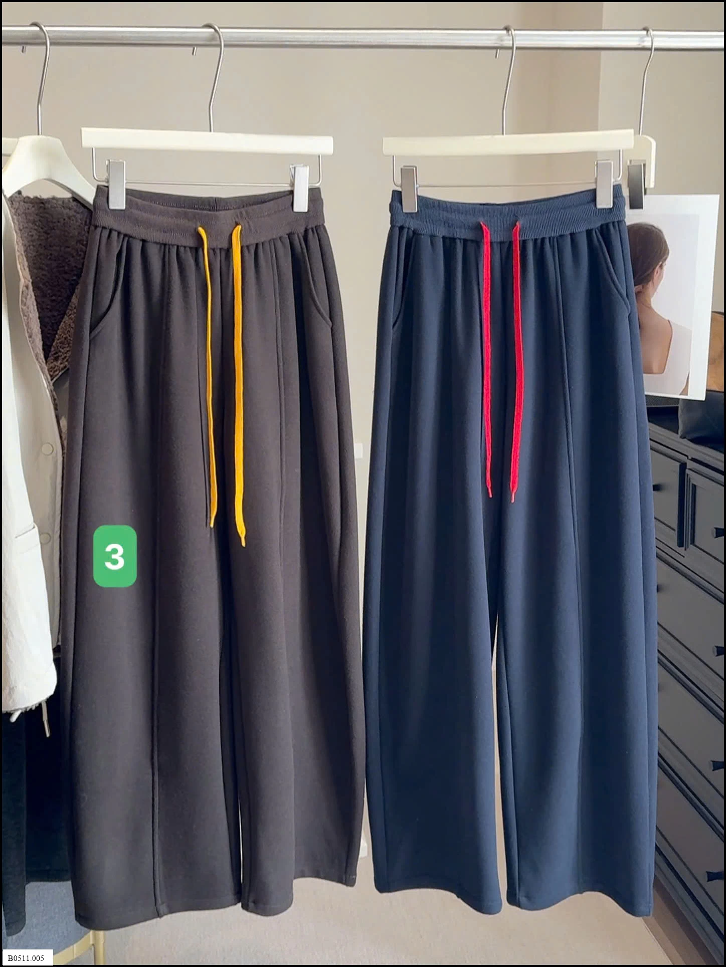 QUẦN NỈ SUÔNG PHỐI DÂY ANNA Giá sỉ 215k