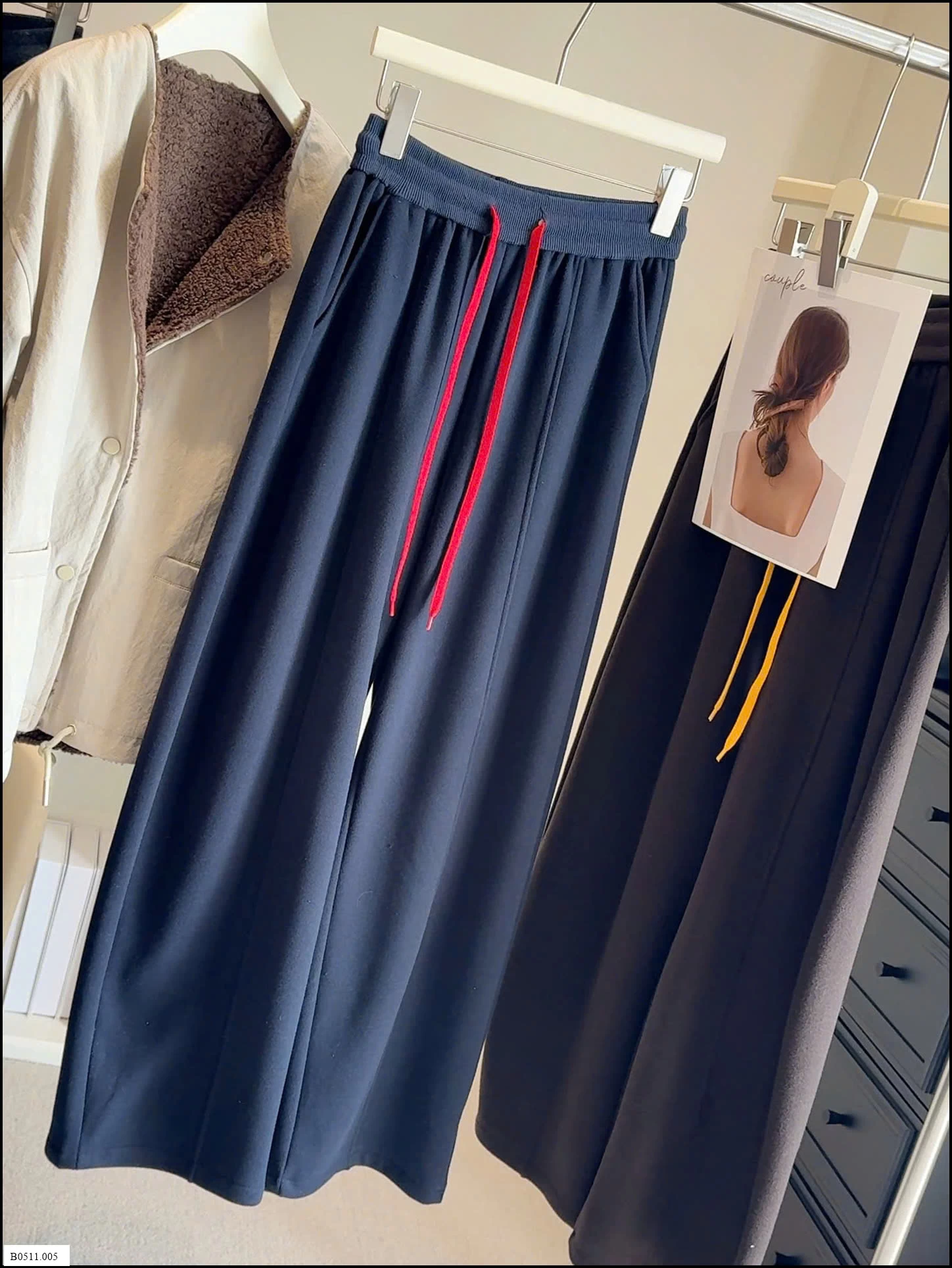 QUẦN NỈ SUÔNG PHỐI DÂY ANNA Giá sỉ 215k