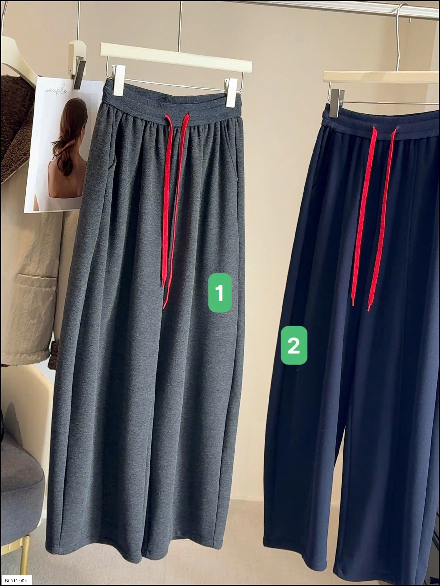 QUẦN NỈ SUÔNG PHỐI DÂY ANNA Giá sỉ 215k