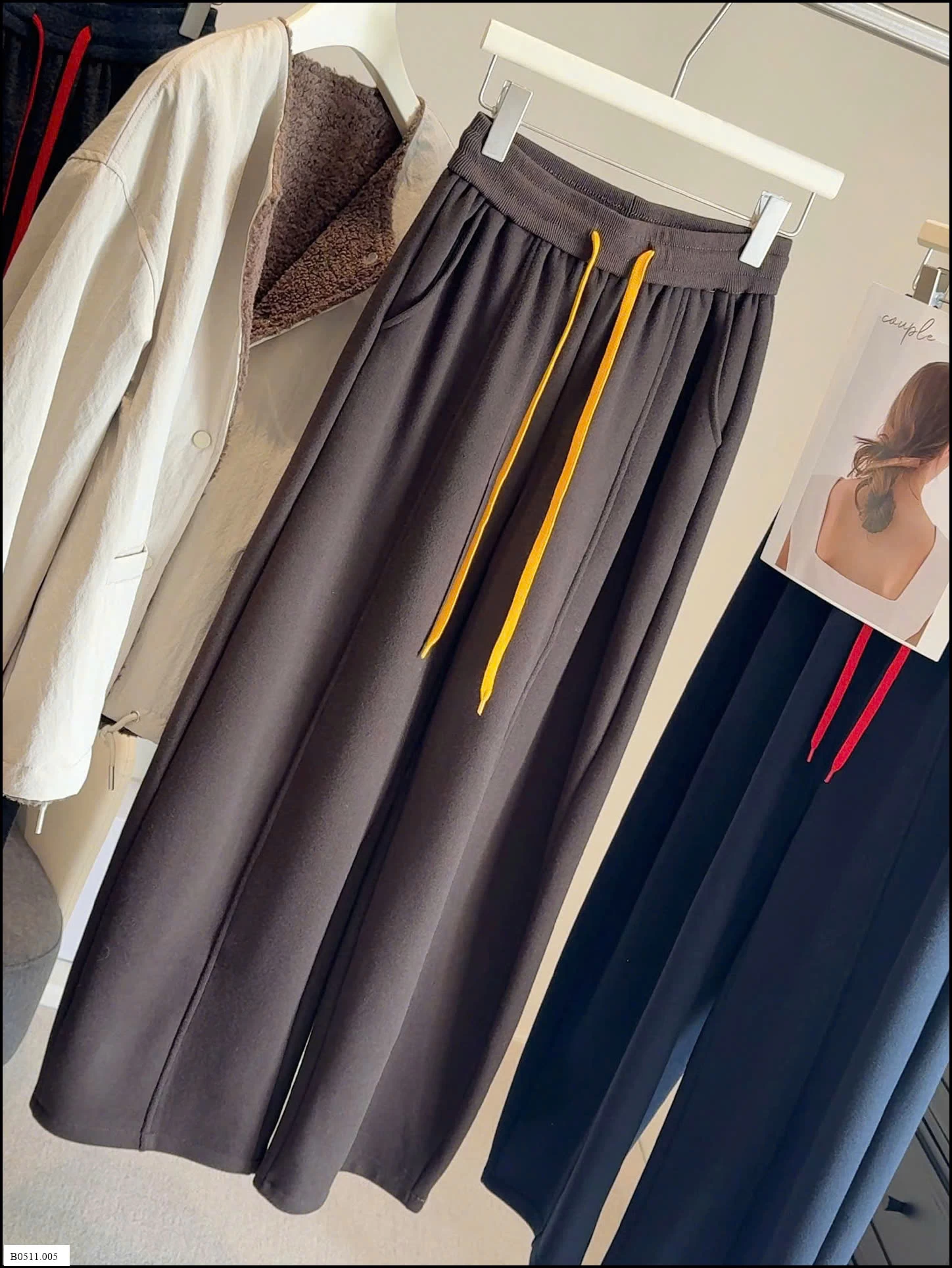 QUẦN NỈ SUÔNG PHỐI DÂY ANNA Giá sỉ 215k