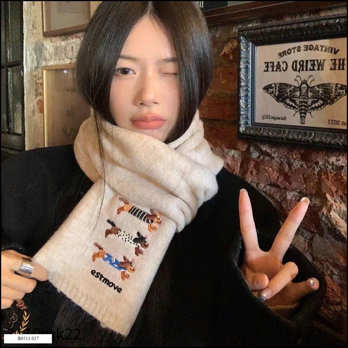 Sét mũ len kèm khăn Giá sỉ 100k