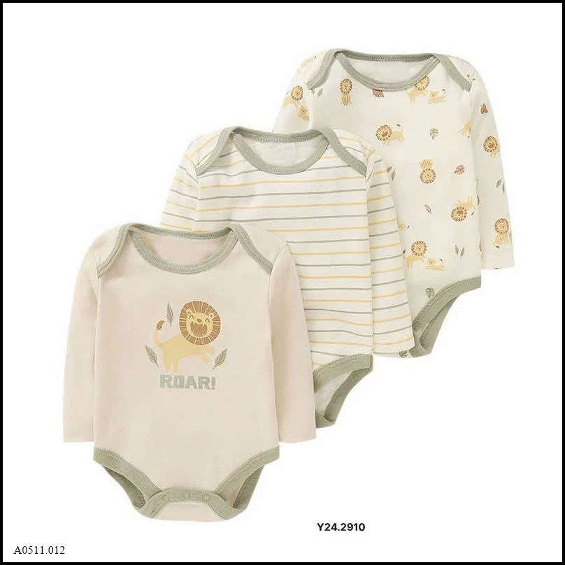 SET 3 BODY HỌA TIẾT CHO BÉ Giá sỉ 160k/set