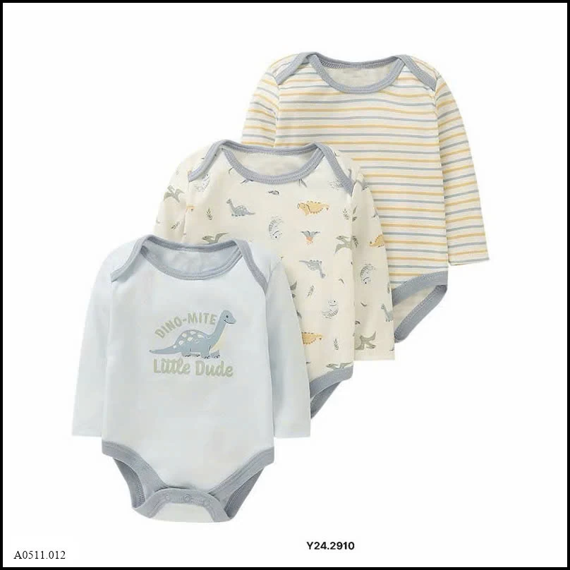 SET 3 BODY HỌA TIẾT CHO BÉ Giá sỉ 160k/set