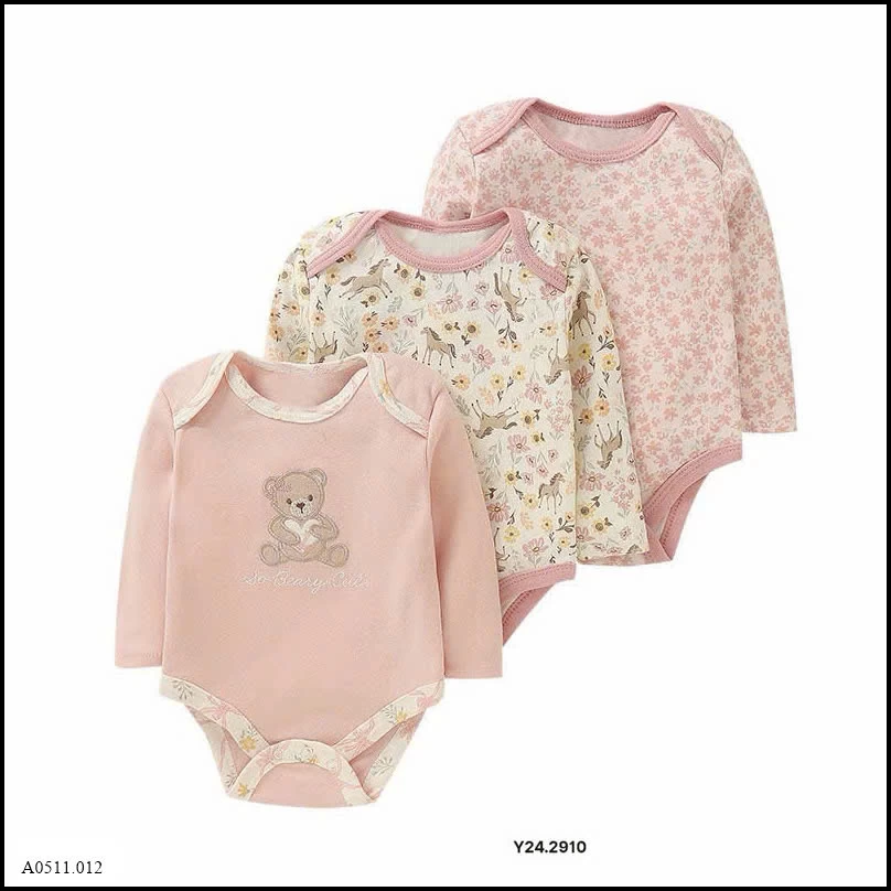 SET 3 BODY HỌA TIẾT CHO BÉ Giá sỉ 160k/set