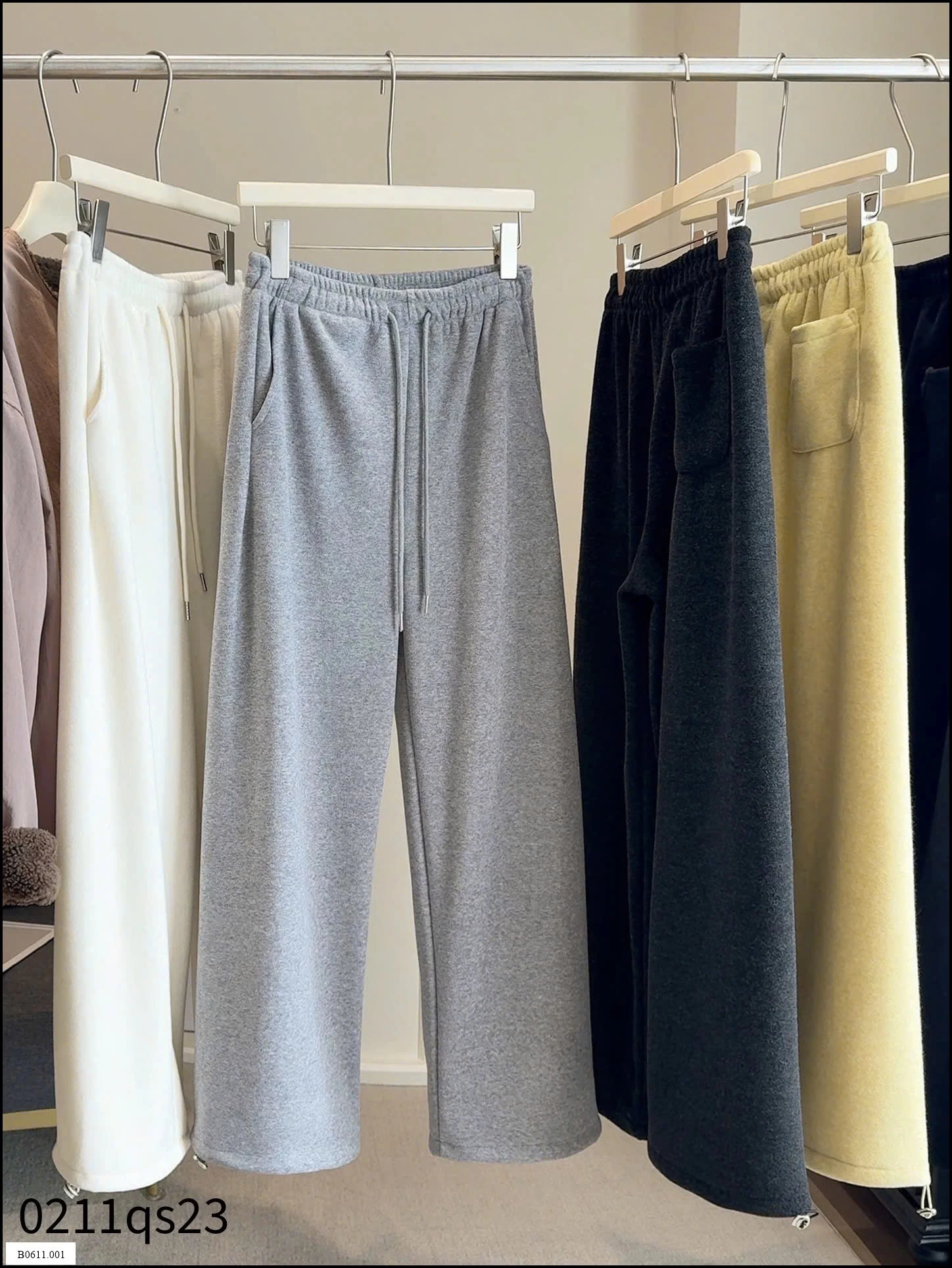 Quần nỉ nhung ống rộng #Anna  Giá sỉ 220k