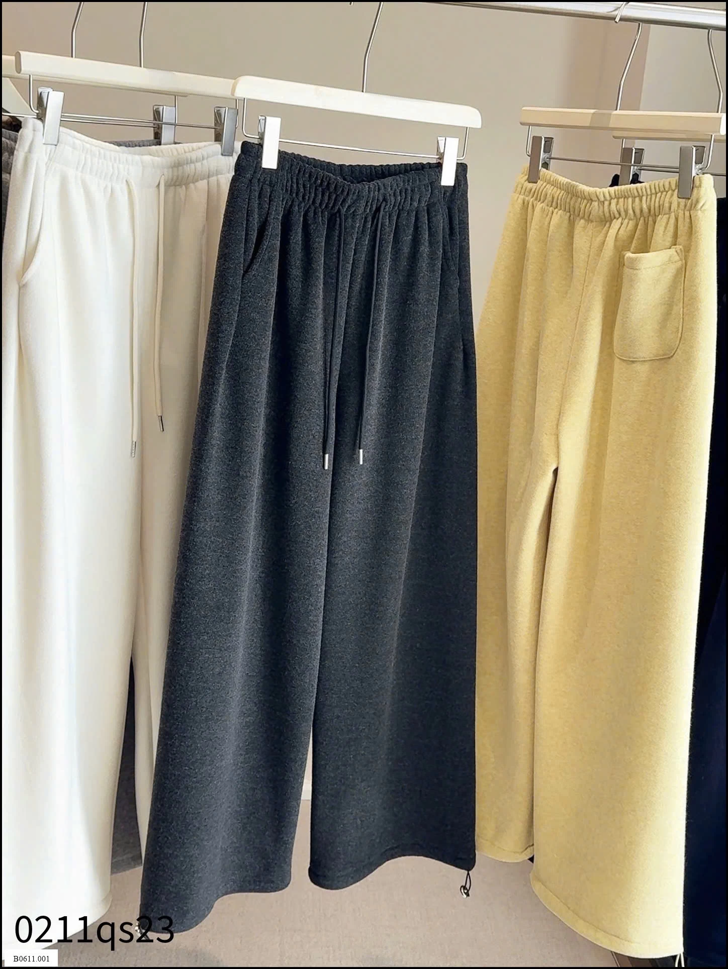 Quần nỉ nhung ống rộng #Anna  Giá sỉ 220k