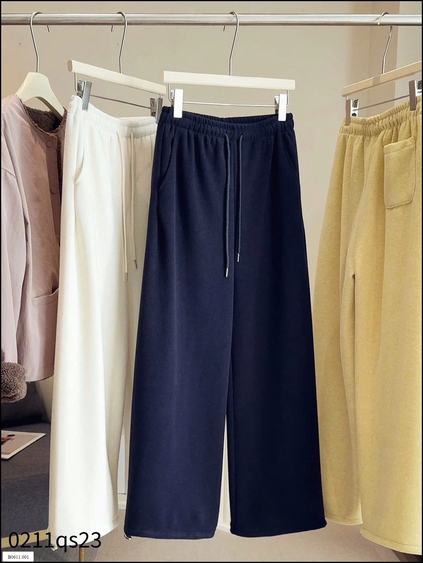 Quần nỉ nhung ống rộng #Anna  Giá sỉ 220k