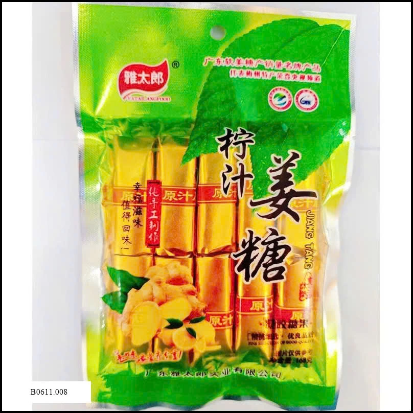 KẸO GỪNG NGUYÊN CHẤT Giá sỉ 95k / gói 504gr (90 cái)