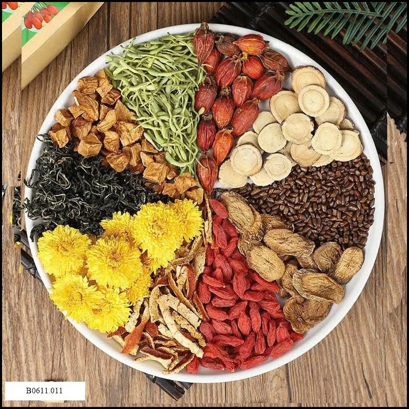 TRÀ CÚC KỶ TỬ GIẢI NHIỆT THANH MÁT Giá sỉ 60k/ set 3 túi ( mỗi túi 30 gói nhỏ)