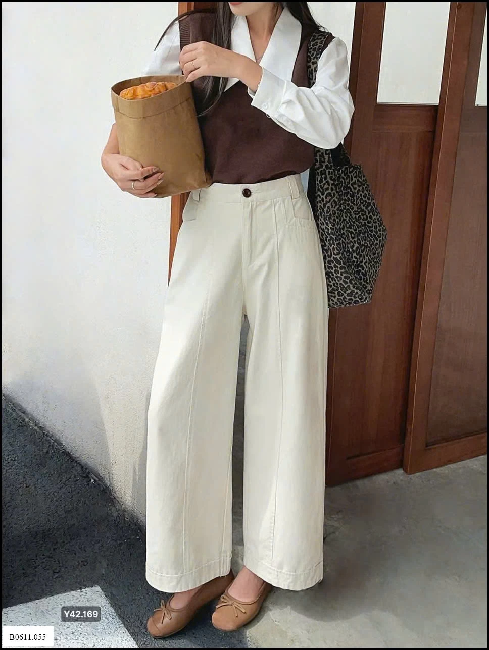 QUẦN OỐNG RỘNG LƯNG CHUN ANNA  Giá sỉ 205k