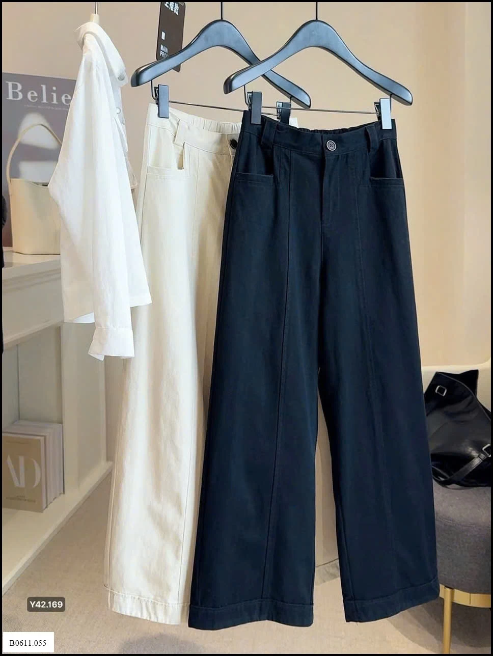 QUẦN OỐNG RỘNG LƯNG CHUN ANNA  Giá sỉ 205k