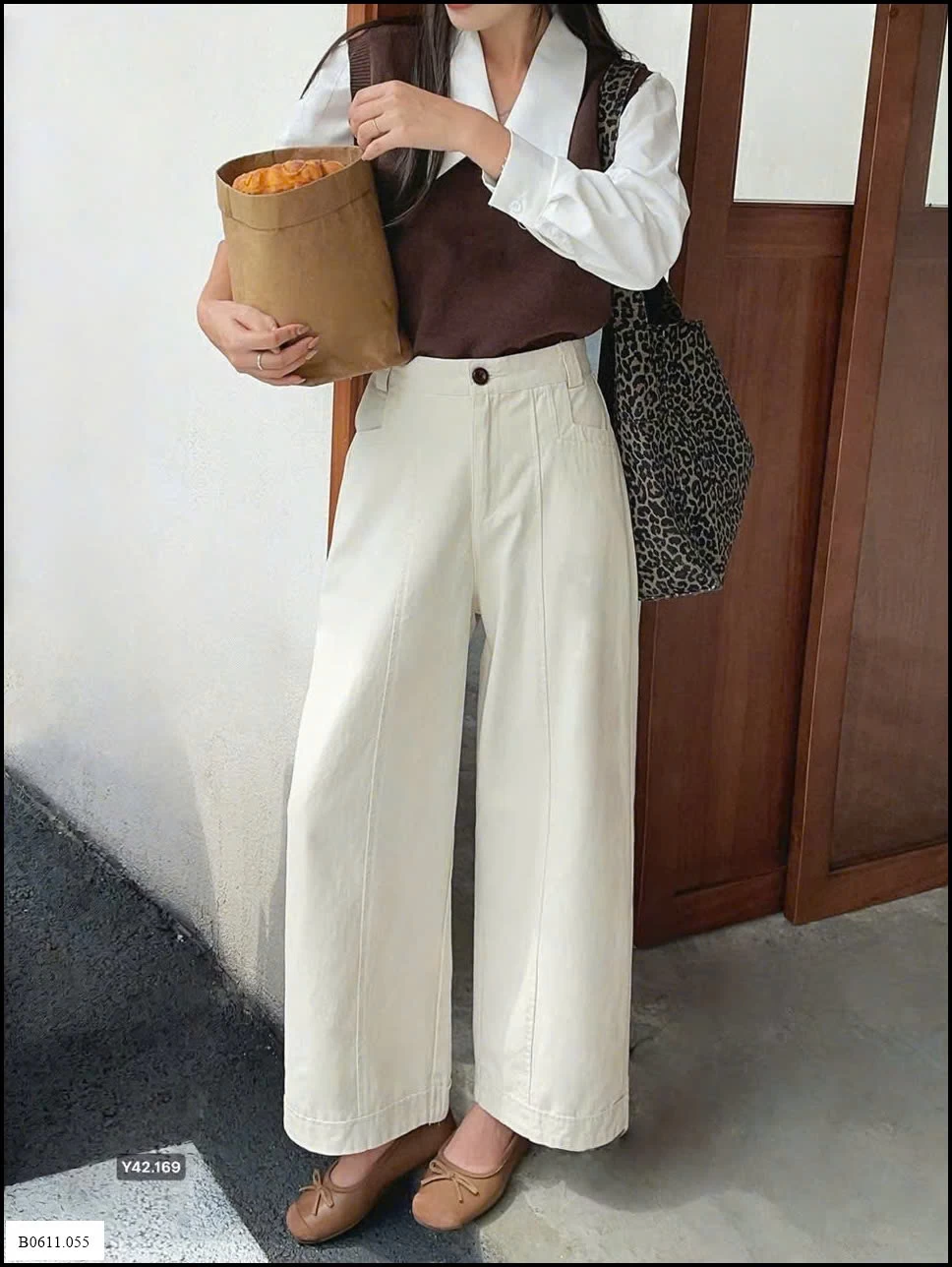 QUẦN OỐNG RỘNG LƯNG CHUN ANNA  Giá sỉ 205k