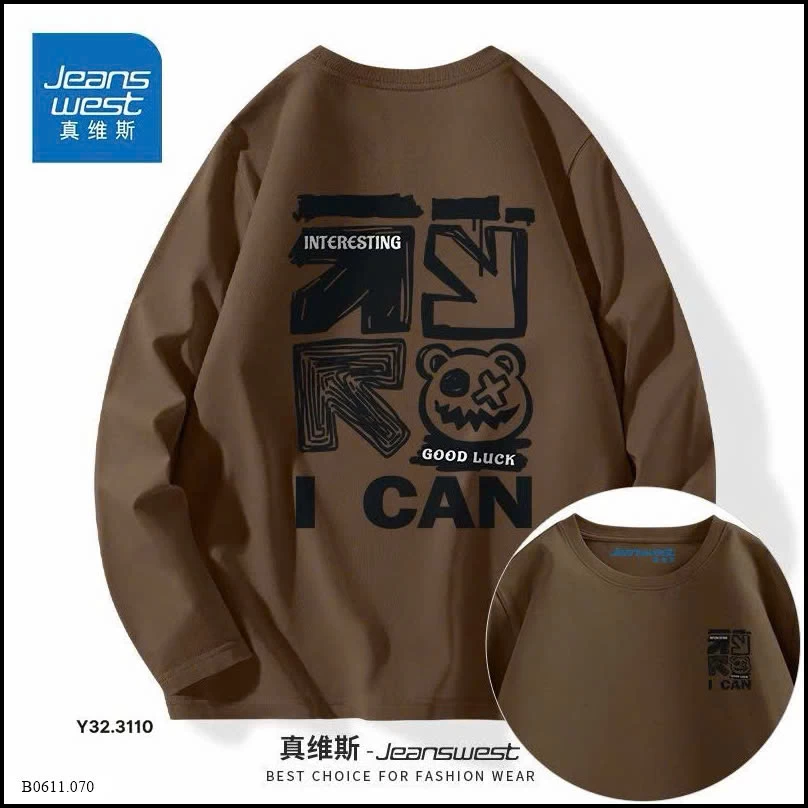 ÁO DÀI TAY HOẠ TIẾT JEANSWEST Giá sỉ 170k