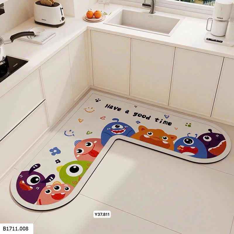 THẢM LÓT SÀN GÓC BẾP CHỮ L CHỐNG TRƯỢT  Giá sỉ 90k