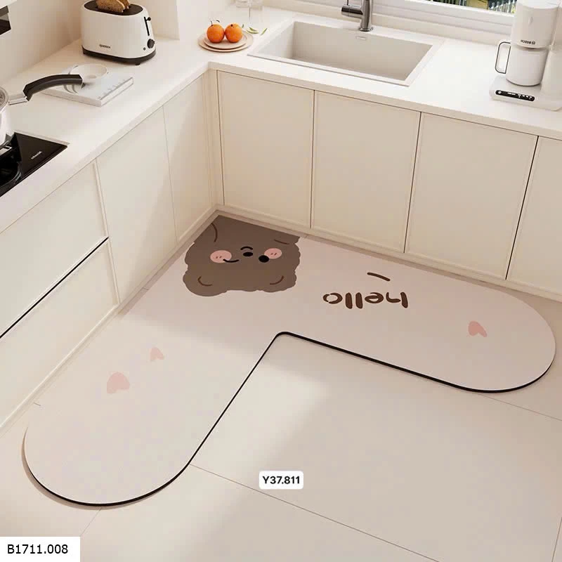 THẢM LÓT SÀN GÓC BẾP CHỮ L CHỐNG TRƯỢT  Giá sỉ 90k