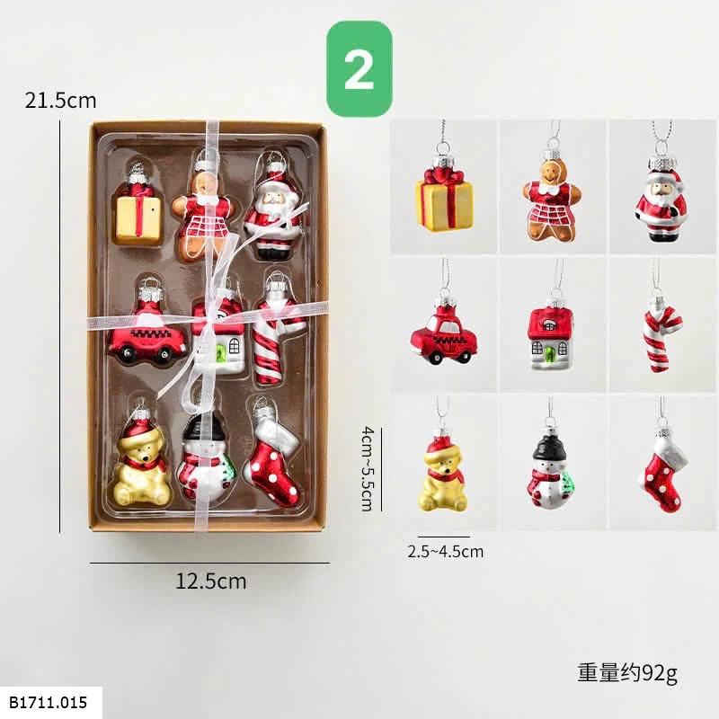 SET CHARM TREO CÂY THÔNG NOEL   Giá sỉ 120k