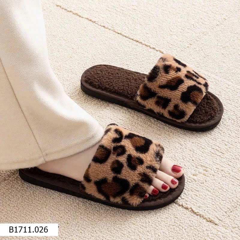 Dép họa tiết da báo  Giá sỉ 60k