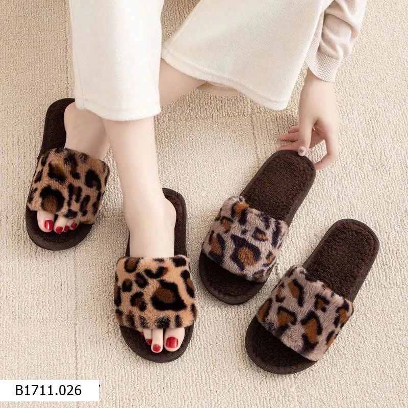 Dép họa tiết da báo  Giá sỉ 60k