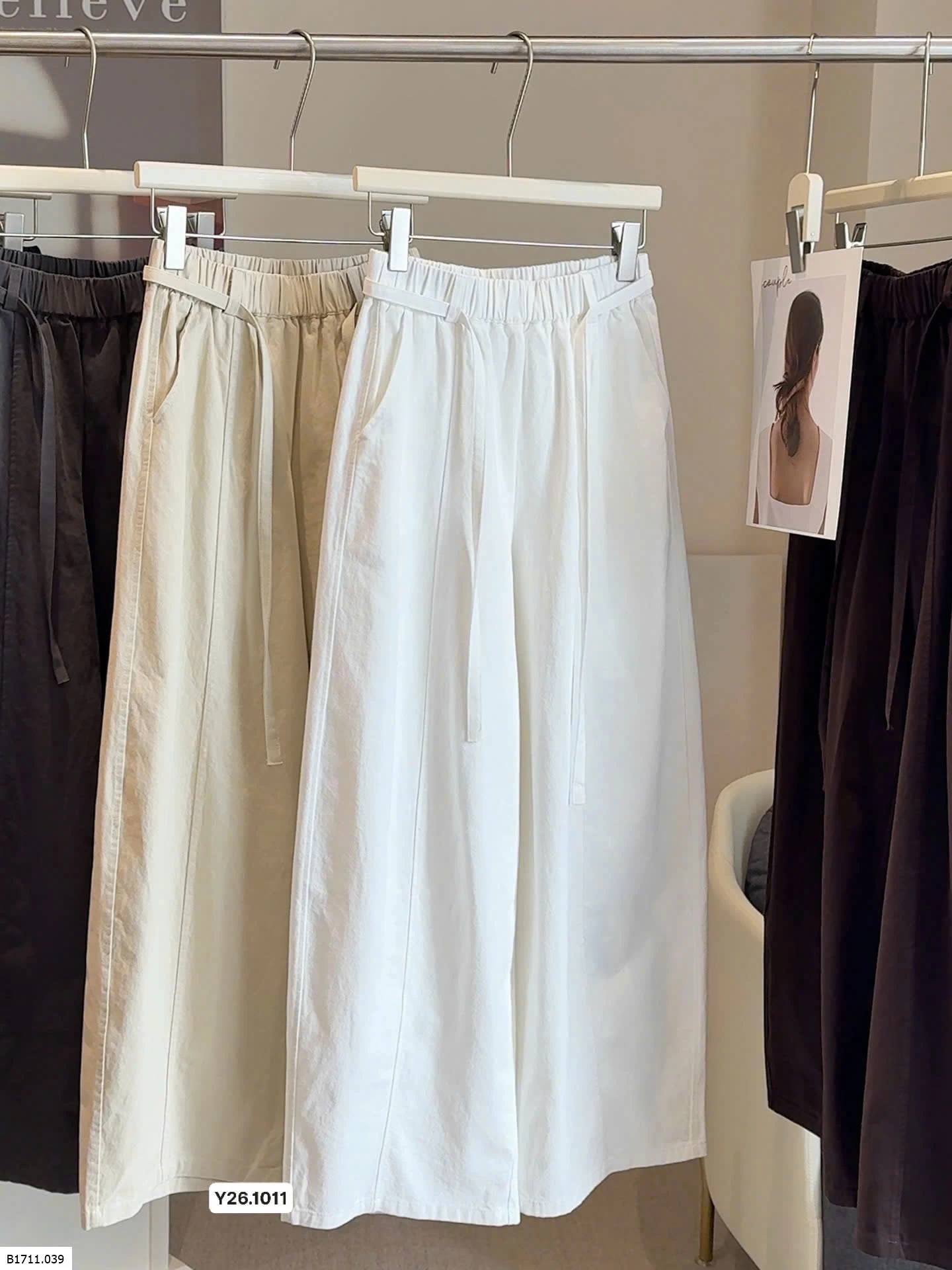 Quần ống rộng lưng thun co giãn  Giá sỉ 180k